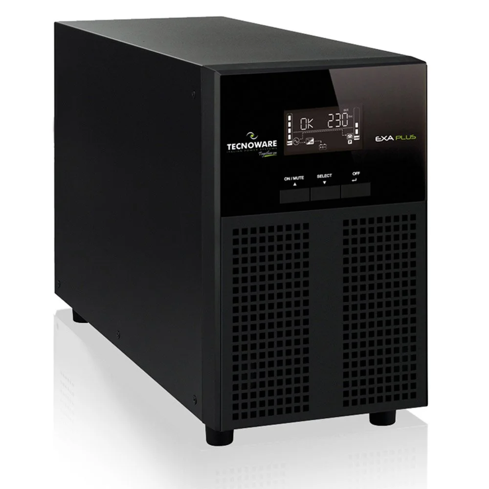 UPS cu 8 prize IEC Tecnoware EXA PLUS FGCEXAPL3002IEC, 3000 VA, 2100 W, AVR, display LCD, cu management