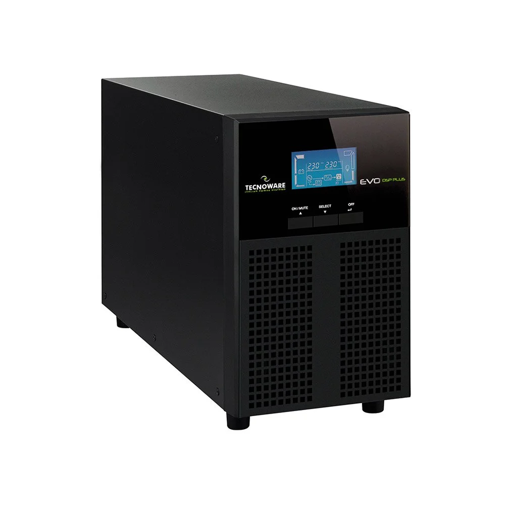 UPS Online cu 4 prize IEC Tecnoware EVO DSP PLUS FGCEDP2402IEC, 2400 VA, 2160 W, display LCD