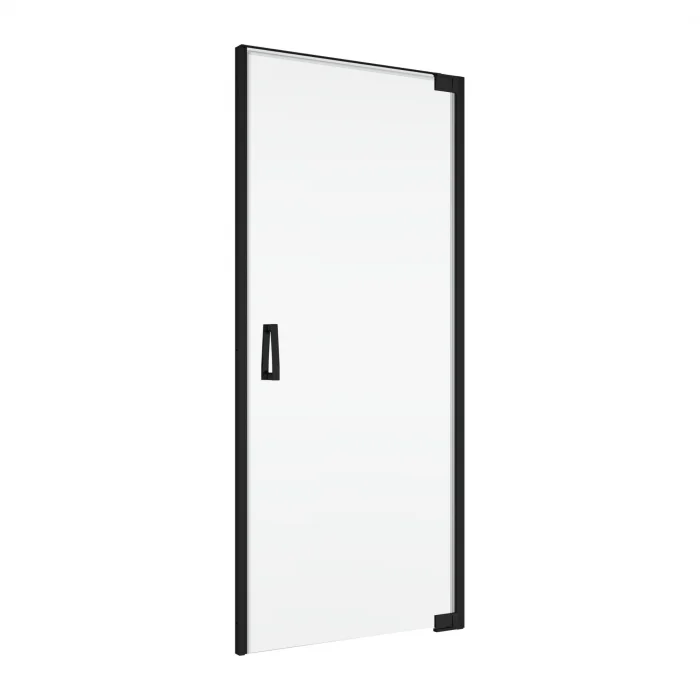 Usa batanta cu profil compensator, negru mat, 70 cm, instalare dreapta, Ronal Cadura