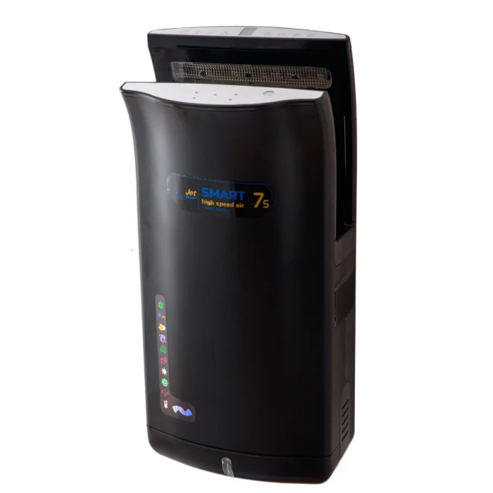 Uscator maini senzor Jet Drayer, filtru Hepa, 2000W uscare rapida aer cald rece, negru Mat