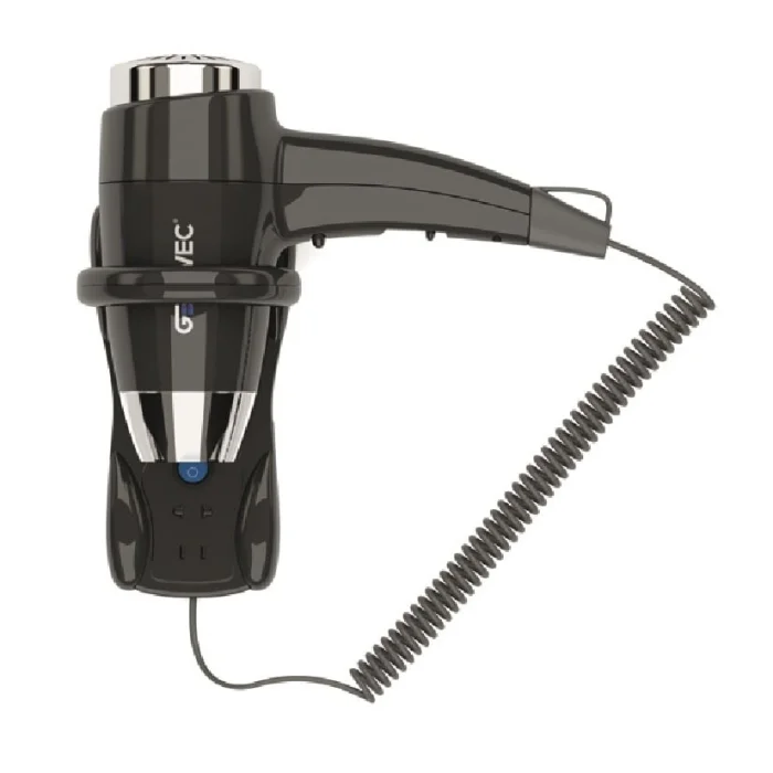 Uscator par profesional hotel 1800W, negru, GENWEC MISTRAL