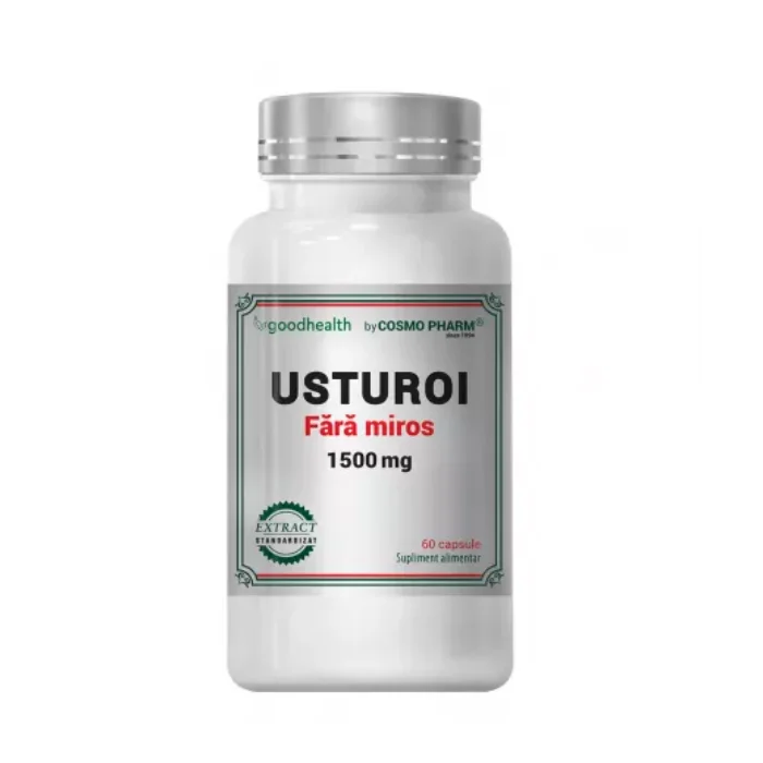 Usturoi fara miros, 1500 mg, 60 coprimate, Cosmo Pharm