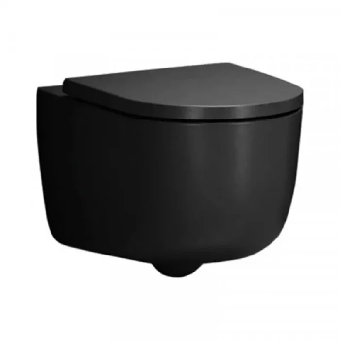 Vas wc suspendat rimless negru mat, Pure Vortex, Hatria Futura