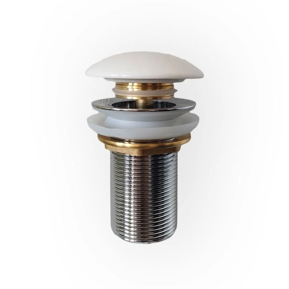 Ventil chiuveta baie alb fara preaplin si capac ceramic, Fluminia