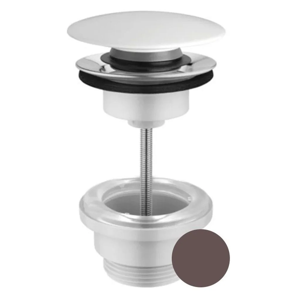 Ventil lavoar click-clack Hatria, capac ceramic, antracit mat