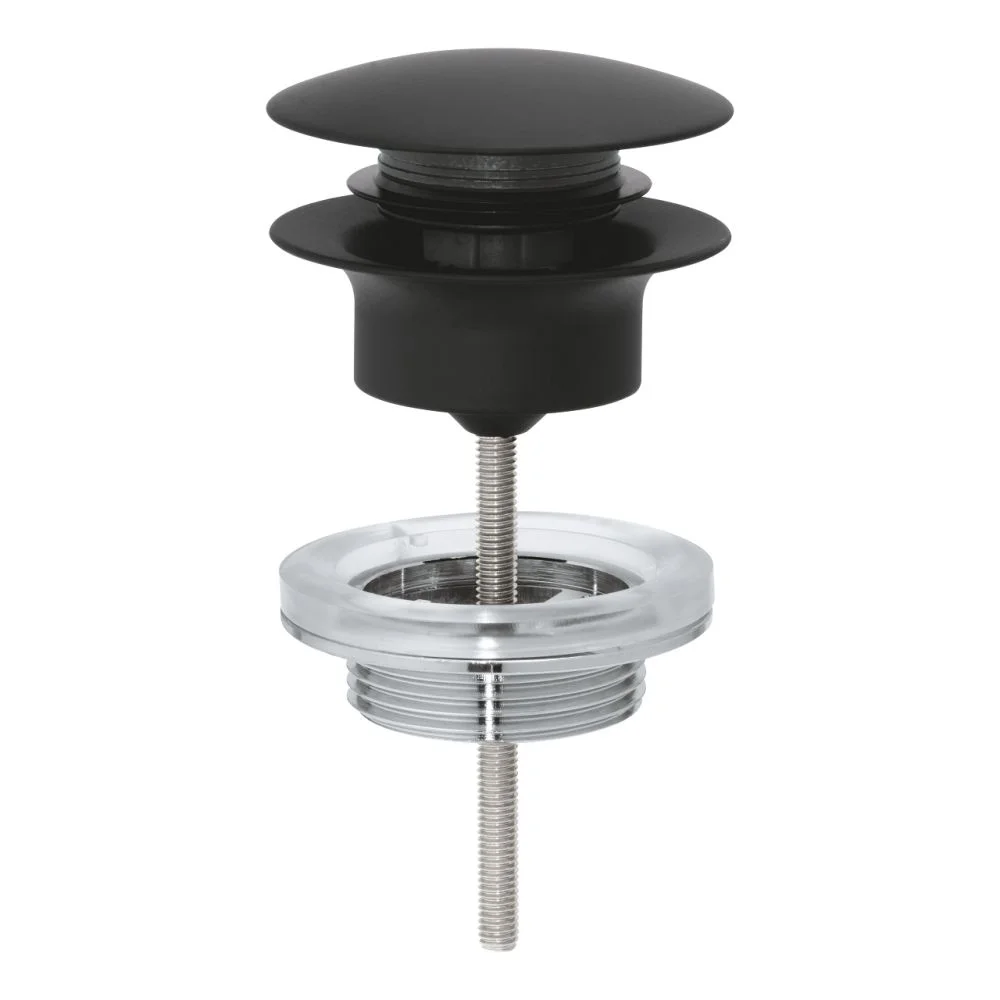 Ventil lavoar push-open Grohe negru mat