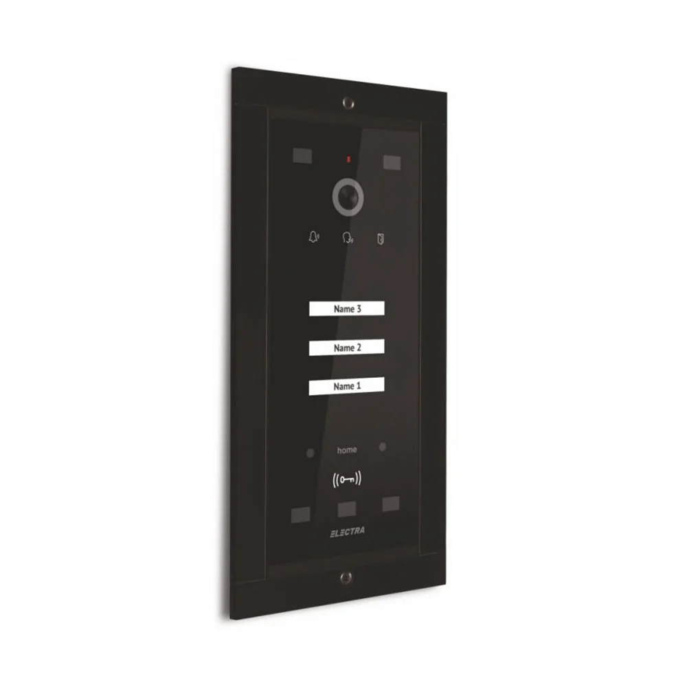 Videointerfon de exterior Electra VPM.03S03.ELBH4, RFID, 3 familii, aparent, 4 fire
