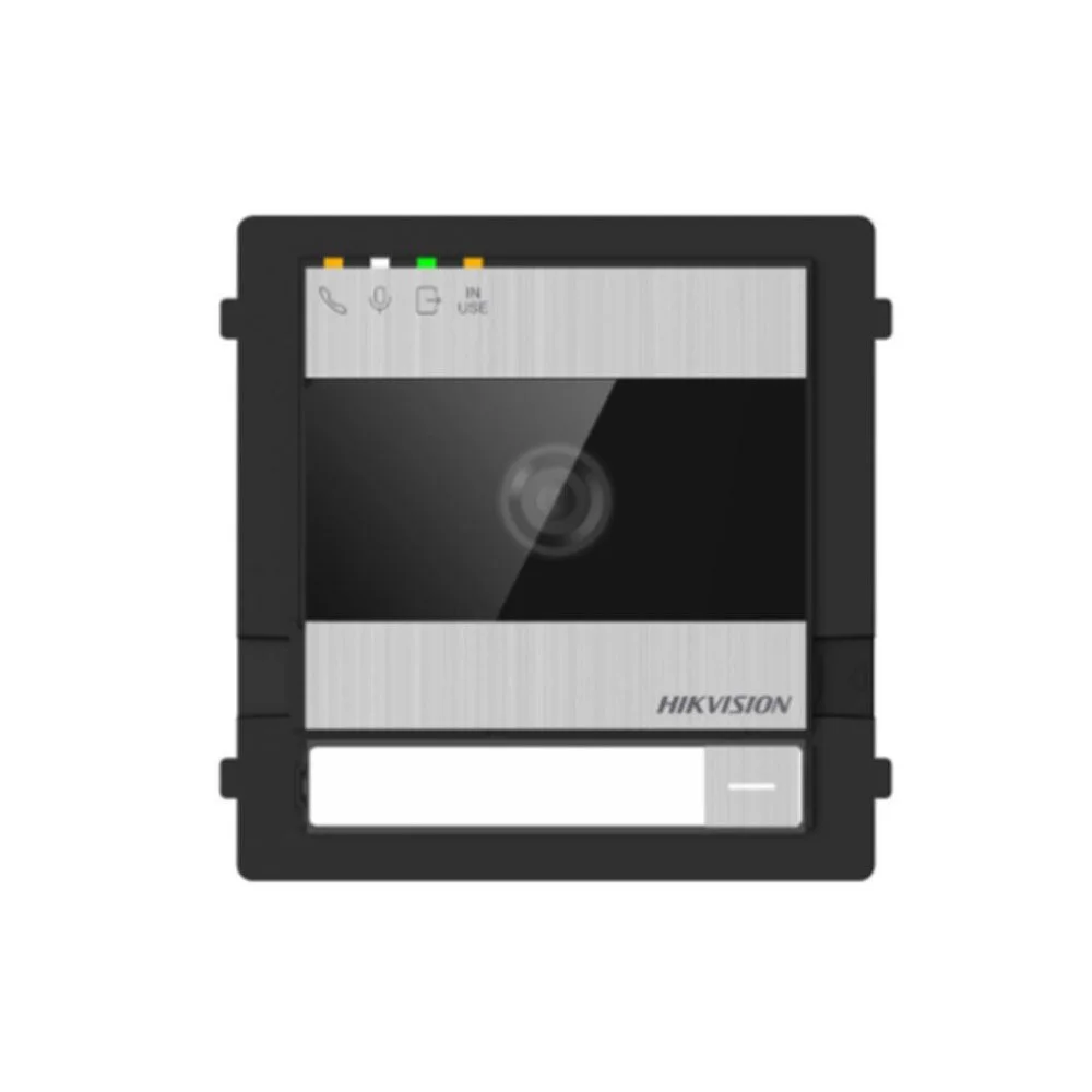 Videointerfon de exterior pe 2 fire Hikvision DS-KD7003EY-IME2/A, 2 MP, IR, control 2 incuietori