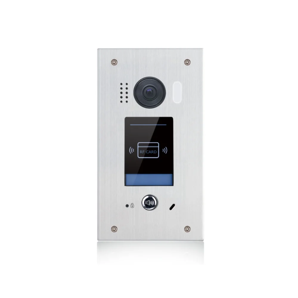 Videointerfon de exterior RFID 2EAsy DT611F-ID-FE, 2 MP, EM, 320 utilizatori, 2 fire, ingropat