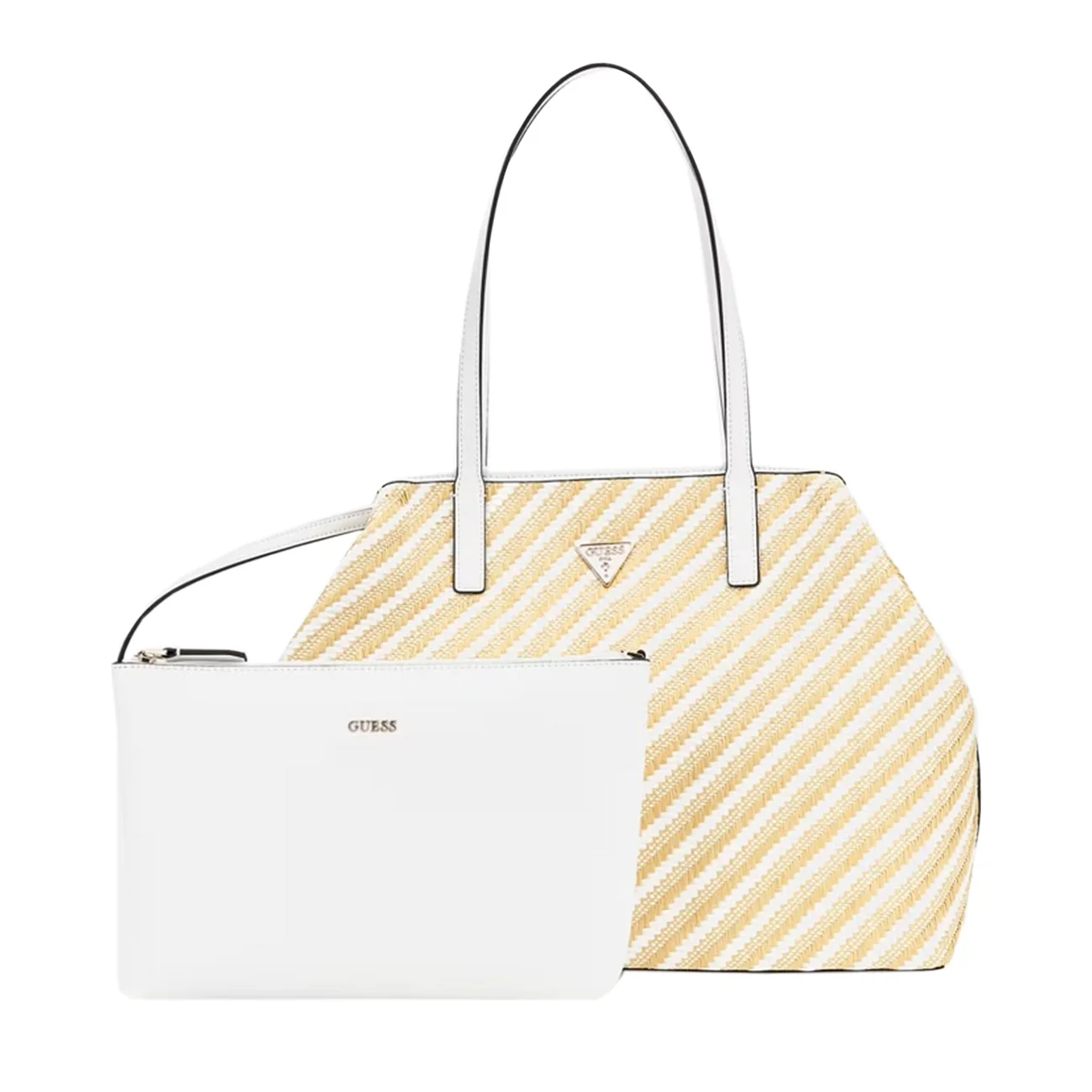 Vikki 2 pochette natural/white