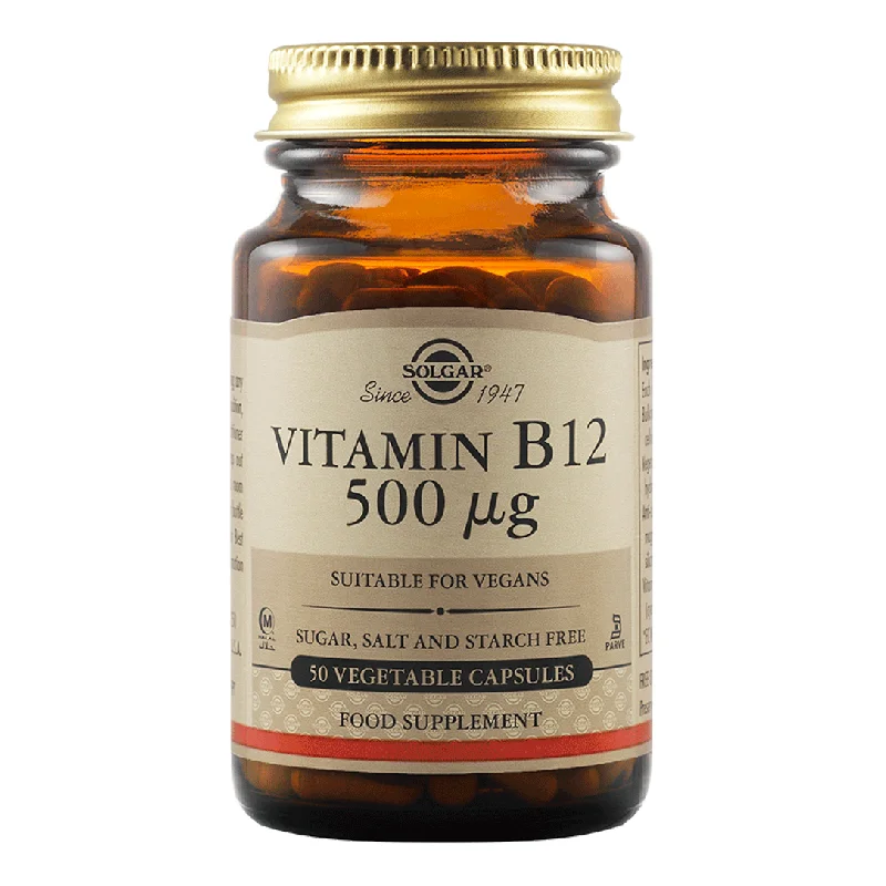 Vitamin B-12 500mg, 50 capsule, Solgar