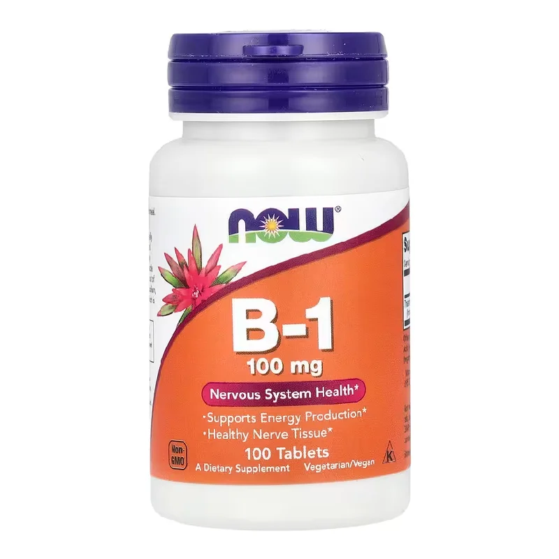 Vitamina B-1, 100 mg, 100 tablete, Now Foods