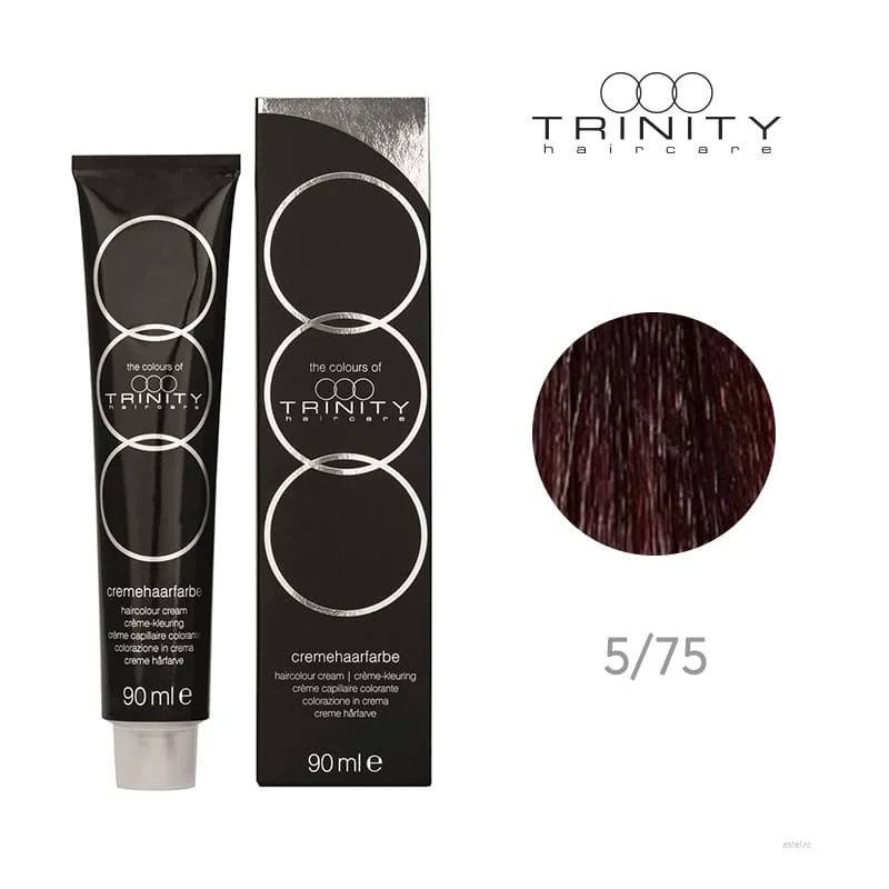 Vopsea crema pentru par COT Trinity Haircare 5/75 Mahon, 90 ml