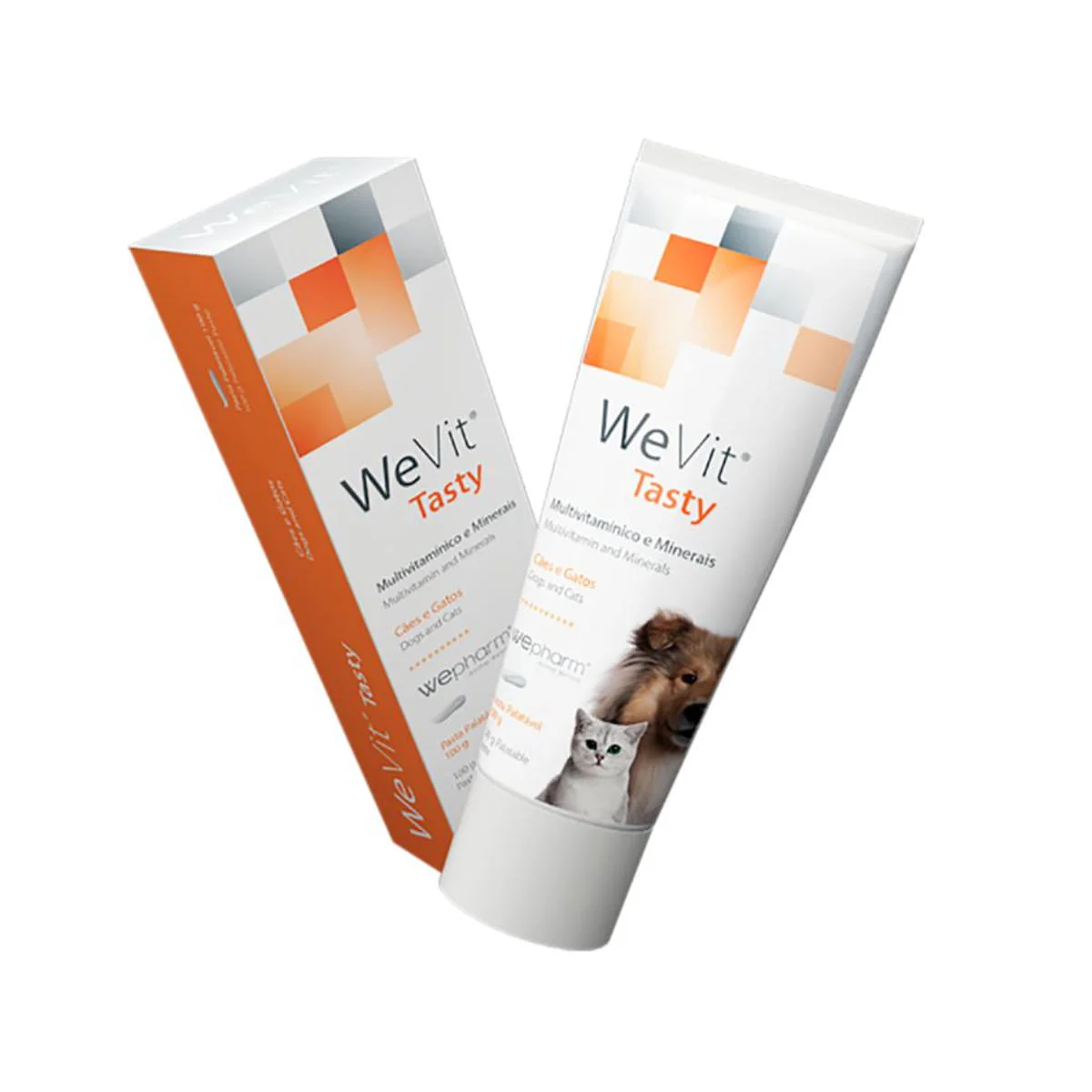 WEPHARM WeVit Tasty, supliment multivitamine câini, pastă orală WEPHARM WeVit Tasty, XS-XL, supliment multivitamine câini și pisici, flacon, 100g pastă orală