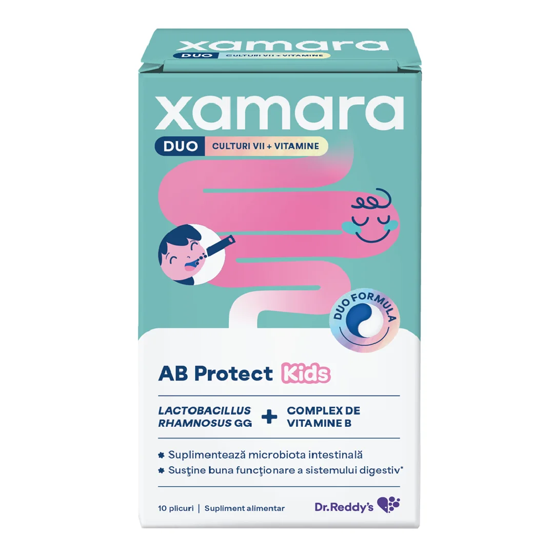 Xamara Duo AB Protect Kids, 10 plicuri orodispersabile, Dr Reddys